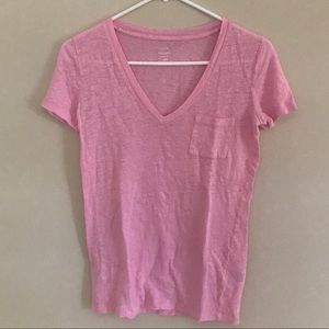 Pink J Crew pocket tee!